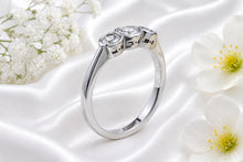 Load image into Gallery viewer, One carat Diamond Trilogy set Ring, Made from your choice of Precious Metals