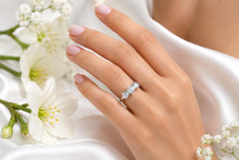 Load image into Gallery viewer, One carat Diamond Trilogy set Ring, Made from your choice of Precious Metals
