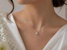 Load image into Gallery viewer, One carat Diamond Set Solitaire Pendant with Chain, Made from your choice of Precious Metals