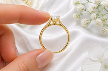 Load image into Gallery viewer, One carat Teardrop cut Diamond set Solitaire, Made from your choice of Precious Metals