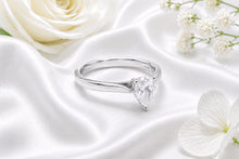 Load image into Gallery viewer, One carat Teardrop cut Diamond set Solitaire, Made from your choice of Precious Metals