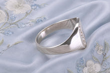 Load image into Gallery viewer, Four Natural Diamonds set Signet Ring
