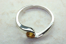 Load image into Gallery viewer, Silver Ring set with Natural Citrine Gemstone.Perfect 16th,18th,21st birthday or Anniversary Gift.Promise Ring,Dress Ring,Statement Ring.