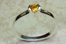 Load image into Gallery viewer, Natural Citrine Gemstone Ring.Sterling Silver.Perfect 16th,18th,21st birthday or Anniversary Gift.Promise Ring,Dress Ring,Statement Ring.