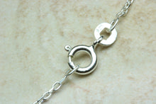 Load image into Gallery viewer, Natural Blue Sapphire Necklace.Sterling Silver Real 4.00 mm Round Sapphire Pendant and Chain.September birthstone,Taurus Zodiac Gemstone.
