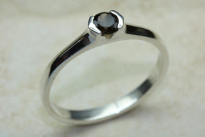 Natural Smokey Quartz Gemstone Ring.Sterling Silver.Perfect 16th,18th,21st birthday or Anniversary Gift.Promise Ring,Dress,Statement Ring.