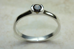Natural Smokey Quartz Gemstone Ring.Sterling Silver.Perfect 16th,18th,21st birthday or Anniversary Gift.Promise Ring,Dress,Statement Ring.