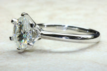 Load image into Gallery viewer, Platinum 8.50MM Round Moissanite Diamond Solitaire.Moissanite Engagement Ring.Forever Classic Moissanite Dress,Statement,Promise Ring.