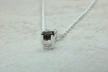 Load image into Gallery viewer, Natural Smokey Quartz Necklace. Sterling Silver Pendant and Chain.Perfect 16th,18th,21st birthday or Anniversary Gift.