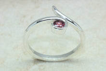 Load image into Gallery viewer, Natural Rhodolite Gemstone Ring.Sterling Silver Rhodolite Garnet.16th,18th,21st birthday or Anniversary,Promise,Dress or Statement Ring.