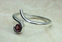Load image into Gallery viewer, Natural Rhodolite Gemstone Ring.Sterling Silver Rhodolite Garnet.16th,18th,21st birthday or Anniversary,Promise,Dress or Statement Ring.