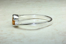 Load image into Gallery viewer, Silver Ring set with Natural Citrine Gemstone.Perfect 16th,18th,21st birthday or Anniversary Gift.Promise Ring,Dress Ring,Statement Ring.
