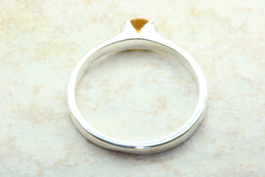 Natural Citrine Gemstone Ring.Sterling Silver.Perfect 16th,18th,21st birthday or Anniversary Gift.Promise Ring,Dress Ring,Statement Ring.