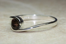 Load image into Gallery viewer, Natural Smokey Quartz Gemstone Ring.Sterling Silver.Perfect 16th,18th,21st birthday or Anniversary Gift.Promise Ring,Dress,Statement Ring.
