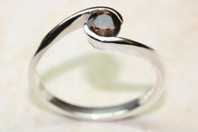Load image into Gallery viewer, Natural Smokey Quartz Gemstone Ring.Sterling Silver.Perfect 16th,18th,21st birthday or Anniversary Gift.Promise Ring,Dress,Statement Ring.