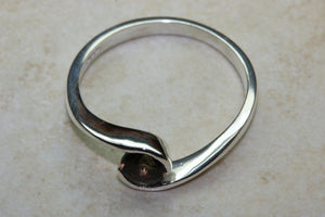 Natural Smokey Quartz Gemstone Ring.Sterling Silver.Perfect 16th,18th,21st birthday or Anniversary Gift.Promise Ring,Dress,Statement Ring.