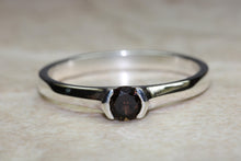 Load image into Gallery viewer, Natural Smokey Quartz Gemstone Ring.Sterling Silver.Perfect 16th,18th,21st birthday or Anniversary Gift.Promise Ring,Dress,Statement Ring.