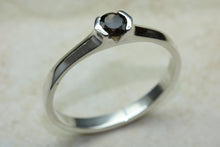 Load image into Gallery viewer, Natural Smokey Quartz Gemstone Ring.Sterling Silver.Perfect 16th,18th,21st birthday or Anniversary Gift.Promise Ring,Dress,Statement Ring.