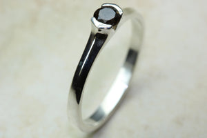Natural Smokey Quartz Gemstone Ring.Sterling Silver.Perfect 16th,18th,21st birthday or Anniversary Gift.Promise Ring,Dress,Statement Ring.