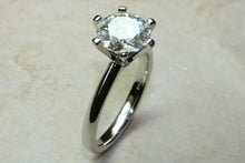 Load image into Gallery viewer, Platinum 8.50MM Round Moissanite Diamond Solitaire.Moissanite Engagement Ring.Forever Classic Moissanite Dress,Statement,Promise Ring.
