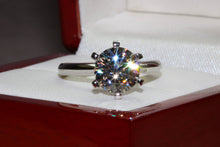 Load image into Gallery viewer, Platinum 8.50MM Round Moissanite Diamond Solitaire.Moissanite Engagement Ring.Forever Classic Moissanite Dress,Statement,Promise Ring.