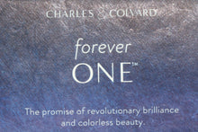 Load image into Gallery viewer, Charles and Colvard Forever One diamond solitaire, One carat diamond set in six claw platinum ring