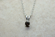Load image into Gallery viewer, Natural Smokey Quartz Necklace. Sterling Silver Pendant and Chain.Perfect 16th,18th,21st birthday or Anniversary Gift.