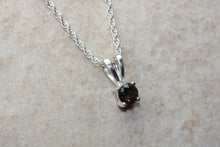 Load image into Gallery viewer, Natural Smokey Quartz Necklace. Sterling Silver Pendant and Chain.Perfect 16th,18th,21st birthday or Anniversary Gift.