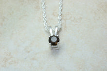Load image into Gallery viewer, Natural Smokey Quartz Necklace. Sterling Silver Pendant and Chain.Perfect 16th,18th,21st birthday or Anniversary Gift.