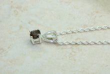 Load image into Gallery viewer, Natural Smokey Quartz Necklace. Sterling Silver Pendant and Chain.Perfect 16th,18th,21st birthday or Anniversary Gift.