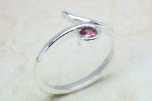Load image into Gallery viewer, Natural Rhodolite Gemstone Ring.Sterling Silver Rhodolite Garnet.16th,18th,21st birthday or Anniversary,Promise,Dress or Statement Ring.