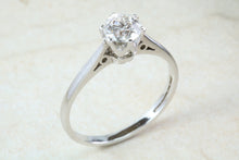 Load image into Gallery viewer, Elegant Natural Round Cut Diamond Solitaire in 18ct White Gold.Round Cut Diamond Engagement,Promise,Dress Ring. 0.50ct. Half Carat Solitaire