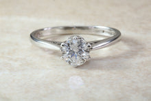 Load image into Gallery viewer, Elegant Natural Round Cut Diamond Solitaire in 18ct White Gold.Round Cut Diamond Engagement,Promise,Dress Ring. 0.50ct. Half Carat Solitaire