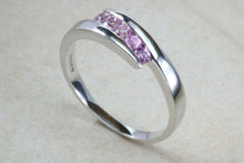 Load image into Gallery viewer, Pink Topaz set White Gold Ring