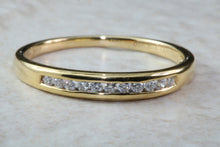 Load image into Gallery viewer, Traditional Diamond Eternity Ring. Traditional Chanel Set Band. 18ct Gold Diamond Wedding Band. Diamonds. Eternity,Wedding or Dress Ring.
