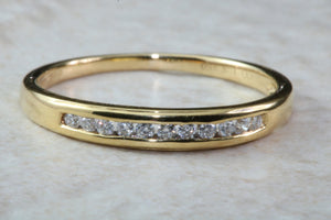 Traditional Diamond Eternity Ring. Traditional Chanel Set Band. 18ct Gold Diamond Wedding Band. Diamonds. Eternity,Wedding or Dress Ring.