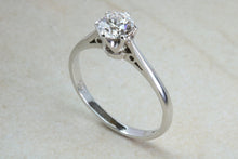 Load image into Gallery viewer, Elegant Natural Round Cut Diamond Solitaire in 18ct White Gold.Round Cut Diamond Engagement,Promise,Dress Ring. 0.50ct. Half Carat Solitaire