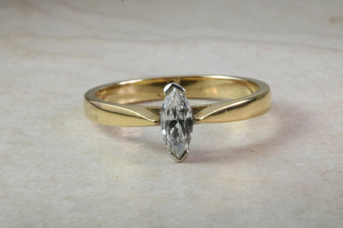 Marquise cut Diamond Solitaire