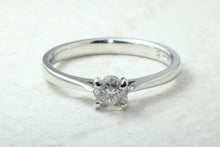 Load image into Gallery viewer, Platinum Natural Diamond Solitaire,Real 0.32ct Round Brilliant Cut Diamond,Grade F colour VS1 Clarity. Platinum Engagement Ring,Promise Ring