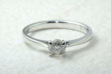 Load image into Gallery viewer, Platinum Natural Diamond Solitaire,Real 0.32ct Round Brilliant Cut Diamond,Grade F colour VS1 Clarity. Platinum Engagement Ring,Promise Ring