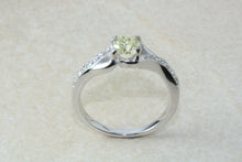Load image into Gallery viewer, Natural Yellow Diamond Ring,Real Yellow 0.40ct Round Brilliant Cut Diamond,Fancy Yellow colour SI Clarity. Engagement Ring,Promise Ring