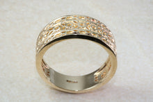 Load image into Gallery viewer, Ladies Yellow Gold Thumb Ring. 9ct Yellow Gold. Solid gold and 9mm wide.Dress or Statement ring. Ideal Gift Solution For Any Occasion