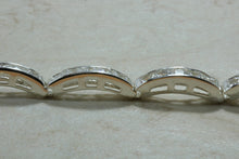 Load image into Gallery viewer, Silver Tennis Bracelet.C Z set sterling silver line bracelet.Diamond look bracelet.Perfect Christmas,birthday,anniversary or graduation Gift