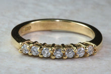 Load image into Gallery viewer, Traditional Diamond Eternity Ring. 18ct Yellow Gold Diamond Wedding Band. Diamond Set Band. Real Diamonds. Eternity,Wedding or Dress Ring.