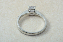 Load image into Gallery viewer, Princess cut Diamond Solitaire, Perfected in Platinum