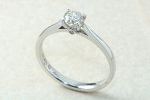 Load image into Gallery viewer, Platinum Natural Diamond Solitaire,Real 0.32ct Round Brilliant Cut Diamond,Grade F colour VS1 Clarity. Platinum Engagement Ring,Promise Ring