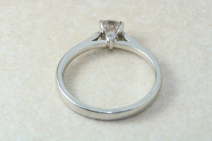 Platinum Natural Diamond Solitaire,Real 0.32ct Round Brilliant Cut Diamond,Grade F colour VS1 Clarity. Platinum Engagement Ring,Promise Ring