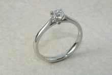 Load image into Gallery viewer, Platinum Natural Diamond Solitaire,Real 0.32ct Round Brilliant Cut Diamond,Grade F colour VS1 Clarity. Platinum Engagement Ring,Promise Ring