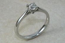 Load image into Gallery viewer, Platinum Natural Diamond Solitaire,Real 0.32ct Round Brilliant Cut Diamond,Grade F colour VS1 Clarity. Platinum Engagement Ring,Promise Ring