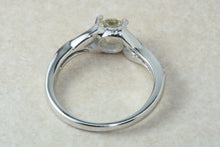 Load image into Gallery viewer, Natural Yellow Diamond Ring,Real Yellow 0.40ct Round Brilliant Cut Diamond,Fancy Yellow colour SI Clarity. Engagement Ring,Promise Ring